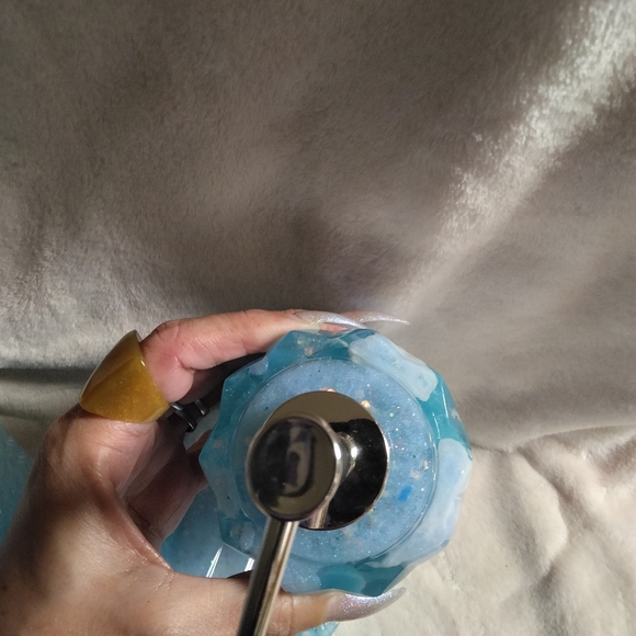 Blue Bathroom Accessory Set - Picture 7 of 8